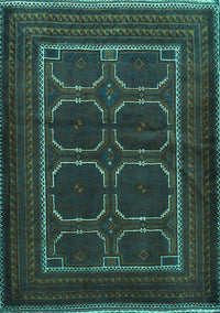 Persian Turquoise Traditional Rug, tr717turq