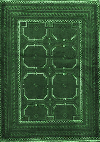 Persian Emerald Green Traditional Rug, tr717emgrn