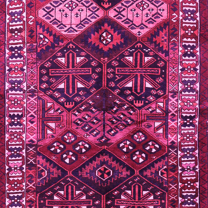 Machine Washable Persian Pink Traditional Rug, wshtr718pnk