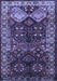 Machine Washable Persian Blue Traditional Rug, wshtr718blu