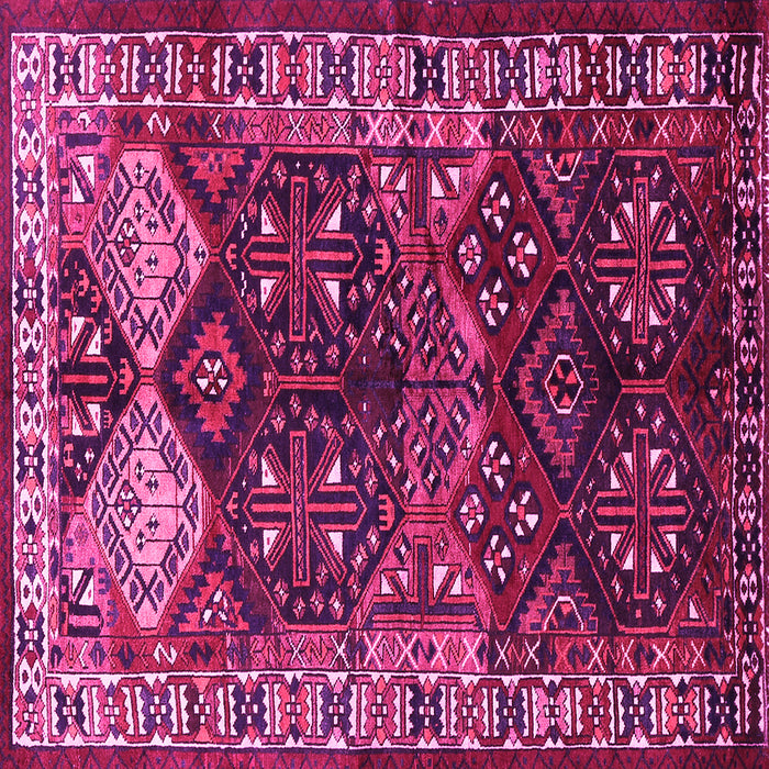 Square Persian Pink Traditional Rug, tr718pnk