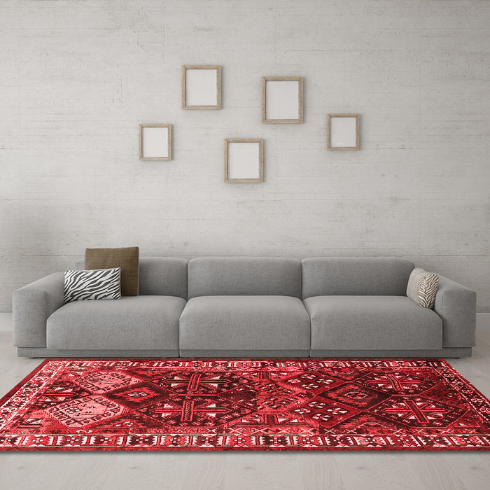Traditional Red Washable Rugs