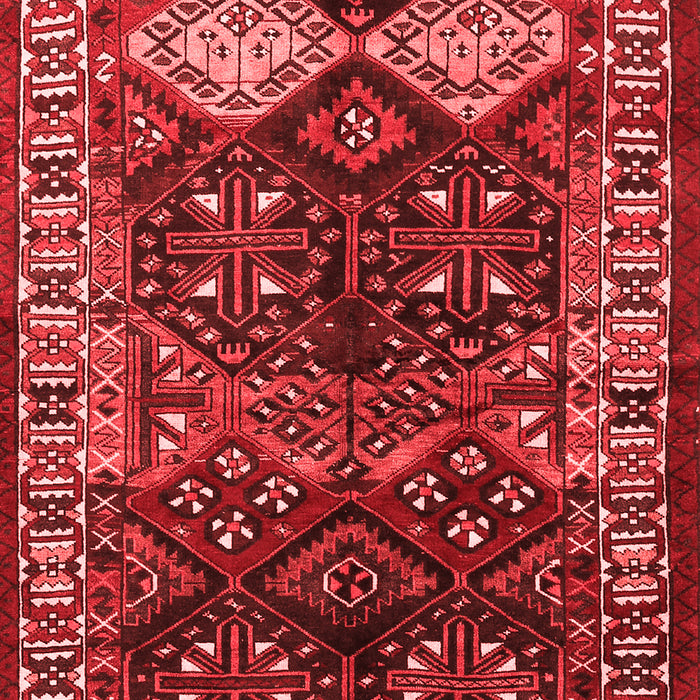 Machine Washable Persian Red Traditional Rug, wshtr718red