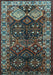 Machine Washable Persian Light Blue Traditional Rug, wshtr718lblu