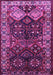 Machine Washable Persian Purple Traditional Area Rugs, wshtr718pur