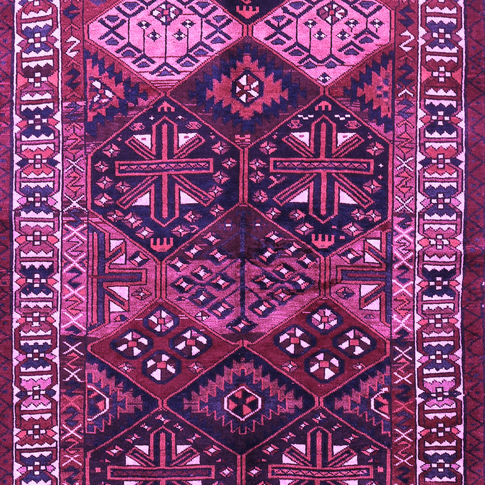 Machine Washable Persian Purple Traditional Area Rugs, wshtr718pur