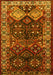 Machine Washable Persian Yellow Traditional Rug, wshtr718yw