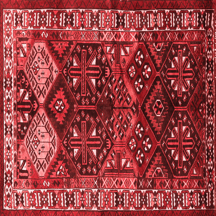 Machine Washable Persian Red Traditional Rug, wshtr718red