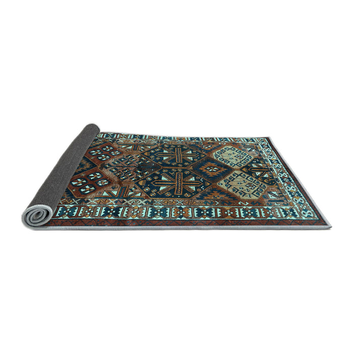 Sideview of Persian Light Blue Traditional Rug, tr718lblu