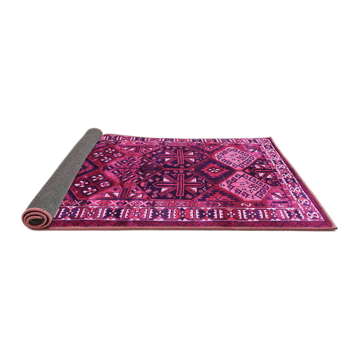 Sideview of Persian Pink Traditional Rug, tr718pnk
