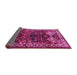 Sideview of Persian Pink Traditional Rug, tr718pnk