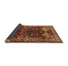 Sideview of Persian Brown Traditional Rug, tr718brn