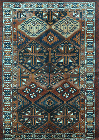 Persian Light Blue Traditional Rug, tr718lblu