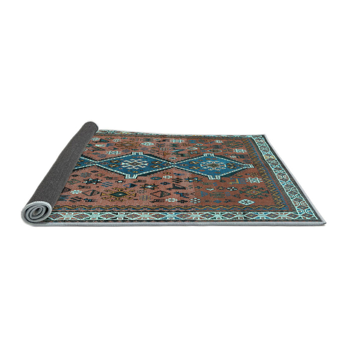Sideview of Persian Light Blue Traditional Rug, tr719lblu