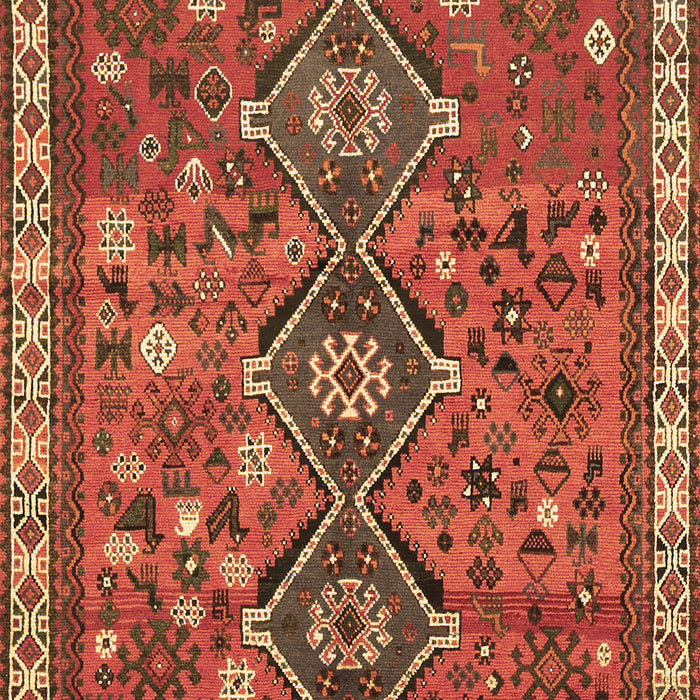 Machine Washable Persian Brown Traditional Rug, wshtr719brn