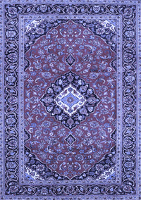 Medallion Blue Traditional Rug, tr71blu