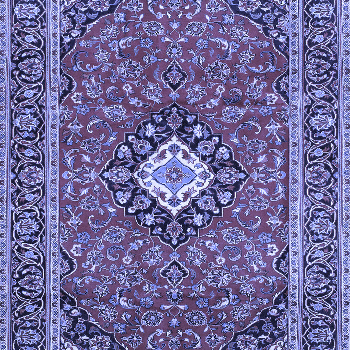 Medallion Blue Traditional Rug, tr71blu