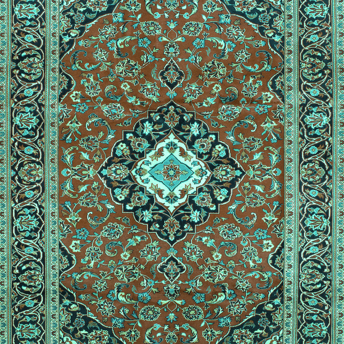 Medallion Turquoise Traditional Rug, tr71turq
