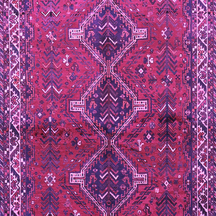 Machine Washable Persian Purple Traditional Area Rugs, wshtr720pur