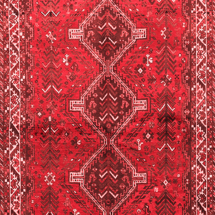 Machine Washable Persian Red Traditional Rug, wshtr720red