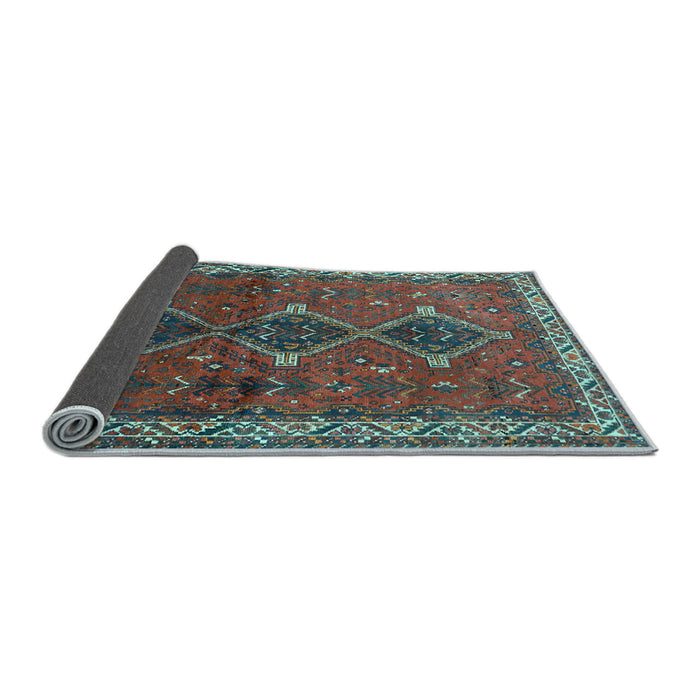 Sideview of Persian Light Blue Traditional Rug, tr720lblu