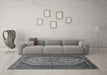 Machine Washable Persian Gray Traditional Rug in a Living Room,, wshtr721gry