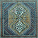 Square Persian Light Blue Traditional Rug, tr721lblu