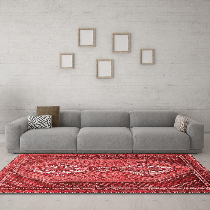Traditional Red Washable Rugs