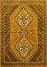 Machine Washable Persian Yellow Traditional Rug, wshtr721yw