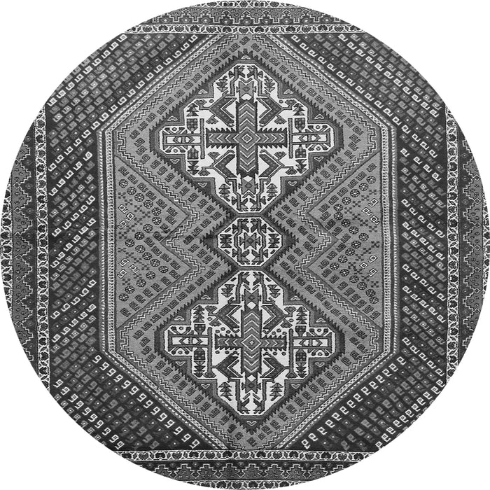 Machine Washable Persian Gray Traditional Rug, wshtr721gry