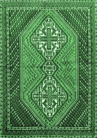 Persian Emerald Green Traditional Rug, tr721emgrn