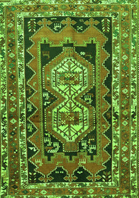 Southwestern Green Country Rug, tr722grn