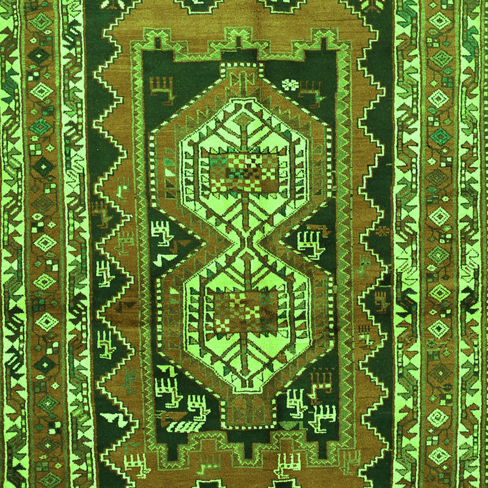 Southwestern Green Country Rug, tr722grn