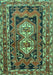 Southwestern Turquoise Country Rug, tr722turq