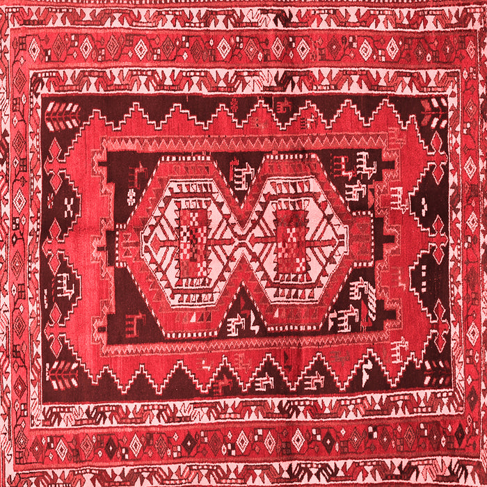 Machine Washable Southwestern Red Country Rug, wshtr722red