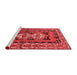 Country Red Washable Rugs