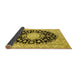 Sideview of Medallion Yellow Traditional Rug, tr723yw