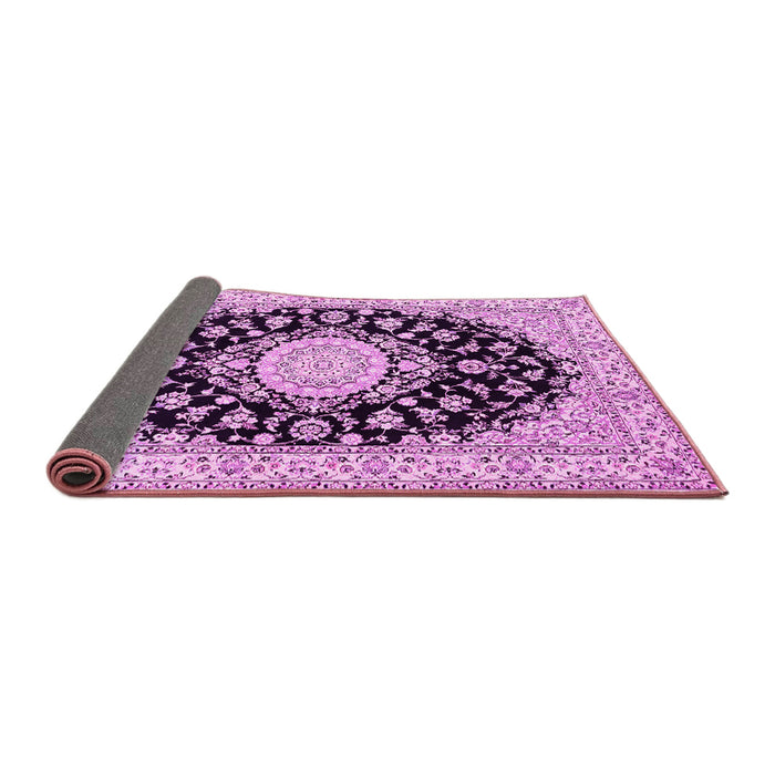 Sideview of Medallion Pink Traditional Rug, tr723pnk
