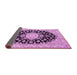 Sideview of Medallion Pink Traditional Rug, tr723pnk