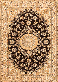 Medallion Orange Traditional Rug, tr723org