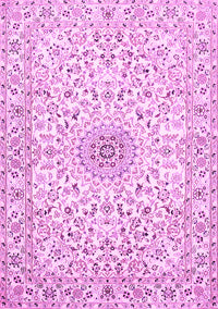 Medallion Pink Traditional Rug, tr724pnk