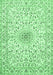 Medallion Emerald Green Traditional Rug, tr724emgrn