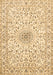 Machine Washable Medallion Brown Traditional Rug, wshtr724brn