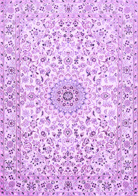 Medallion Purple Traditional Rug, tr724pur