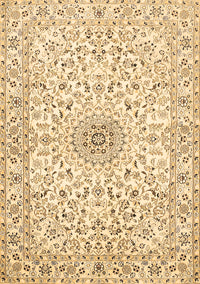 Medallion Brown Traditional Rug, tr724brn