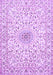 Machine Washable Medallion Purple Traditional Area Rugs, wshtr724pur