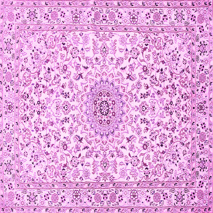 Square Medallion Pink Traditional Rug, tr724pnk