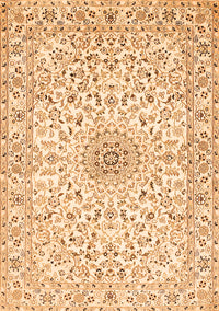 Medallion Orange Traditional Rug, tr724org