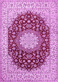 Medallion Pink Traditional Rug, tr725pnk