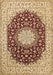 Medallion Brown Traditional Rug, tr725brn